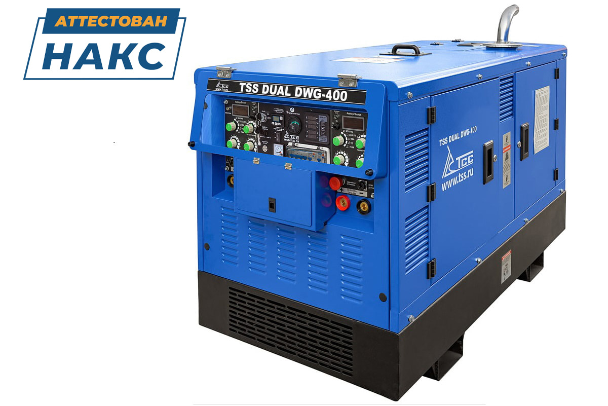 картинка Двухпостовой дизельный сварочный генератор ТСС DUAL DWG-400